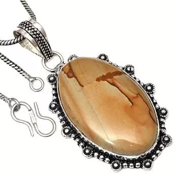 Ожерелье из американского яшмового камня, старинные ювелирные изделия ручной работы, 2 дюйма