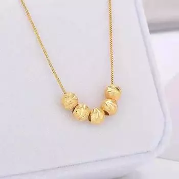 Ожерелье из бисера Five Blessings Love and Fortune для женщин Ins Niche Simple Light Luxury High-end Подвеска