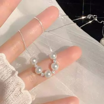 Ожерелье из бисера с вырезанным цветком Design Sense Smile с женственным темпераментом, высококачественный маленький изысканный кулон Crowd