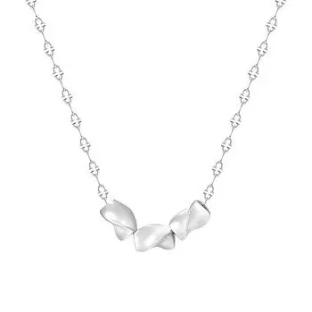 Ожерелье из бобов с геометрическими бусинами, элегантный и роскошный вкус, изысканная и модная цепочка на ключицу