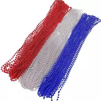 Ожерелье из бусин для вечеринки, сувениры на вечеринку, цветные бусины, аксессуары для бусин 30 шт. One Size