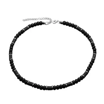 Ожерелье из бусин ручной работы, регулируемое ожерелье, ожерелье из натуральных камней тигровый глаз, подходит для любителей художественных аксессуаров 3