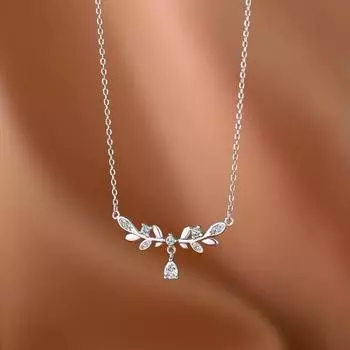 Ожерелье из чистого серебра S999, женское, легкое, роскошное, в холодном стиле, с цепочкой на ключицу, украшенное бриллиантами, из стерлингового серебра 99