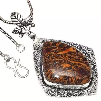 Ожерелье из драгоценного камня Marium Jasper, старинные ювелирные изделия ручной работы, 2,25 дюйма