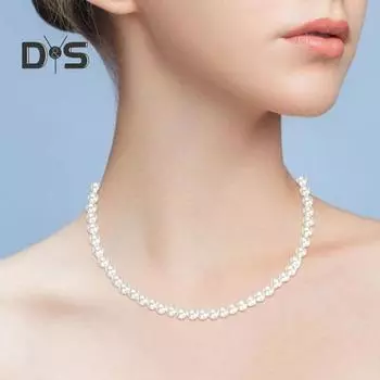 Ожерелье из искусственного жемчуга для женщин, простое шикарное ожерелье из искусственного жемчуга, свадебные подарки, модные украшения для женщин 1