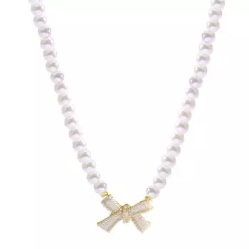 Ожерелье из искусственного жемчуга, ожерелье-шарм, шейные аксессуары, ожерелье из бусин, подходит для любителей модных аксессуаров