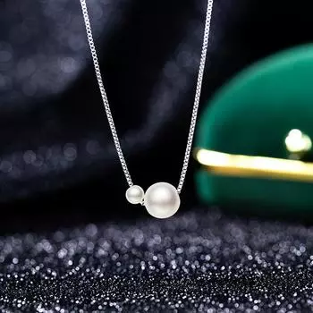 Ожерелье из искусственного жемчуга Temperament, ювелирные изделия для женщин, корейская версия, цепочка на ключицу из нержавеющей стали, легкая, роскошная, нишевая, дизайн, цепочка Sense