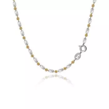 Ожерелье из контрастных бежевых бусин Car Flower, женская вегетарианская цепочка, универсальная цепочка на ключицу, легкая роскошь и ощущение высокого класса