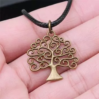 Ожерелье из кожи с цветком в виде листа, цепочка 45 см, женские украшения, креативные украшения на День святого Валентина A24-1pcs-26x26mm