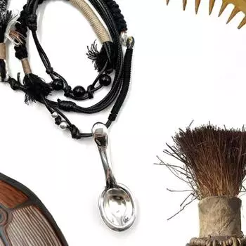 Ожерелье из ложек ручной работы: Регулируемая подвеска для женщин, роскошная и универсальная, подойдет для осеннего и зимнего стилей. коричневый/бежевый