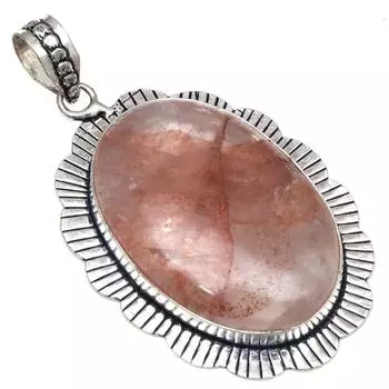 Ожерелье из медного рутилового драгоценного камня ручной работы в подарок для нее, ювелирное изделие 2,25 дюйма