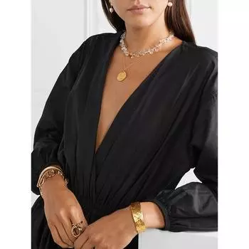 Ожерелье из монеты «Божественная комедия» Данте в виде льва, женское ожерелье из круглой золотой монеты Ins Tide Retro Court Relief Craft золотой