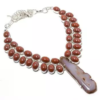 Ожерелье из натурального апельсина, колье из стерлингового серебра 925 пробы, 18 дюймов, N8D47