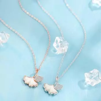 Ожерелье из натурального белого серебра Fritillaria S925, женский универсальный кулон с легкой роскошью и чувством высокого качества Adjustable size