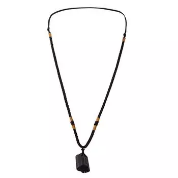 Ожерелье из натурального черного турмалина Подвеска из черного турмалина one size