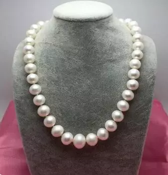 Ожерелье из натурального пресноводного жемчуга 12-15 мм, очень легкое