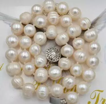 ОЖЕРЕЛЬЕ ИЗ НАТУРАЛЬНОГО ТАИТЯНСКОГО ЖЕМЧУГА 18 ДЮЙМОВ 9–10 ММ