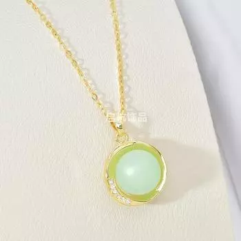 Ожерелье из нефрита Хотан с бусинами на счастье, женское, в китайском стиле, в стиле ретро, универсальное, темпераментное, на ключицу, изысканные аксессуары