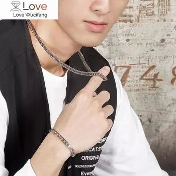 Ожерелье из нержавеющей стали с цепочкой из пшеницы и рыбьей чешуей для мужчин и женщин, кубинское звено, базовая коробка из лисохвоста, серебро 3 мм, 4 мм, 6 мм, 8 мм 70cm