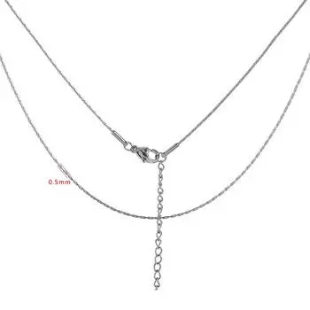 Ожерелье из нержавеющей стали с молотком, геометрическая подвеска, простой дизайн, премиум-цепочка своими руками, цепочка на ключицу chain length 40 + 5cm