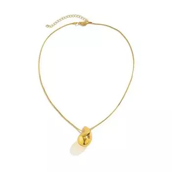 Ожерелье из нержавеющей стали золотого цвета для женщин, ограниченное количество ювелирных изделий, металлическое винтажное ожерелье с подвеской в виде капли воды, подарок на день рождения