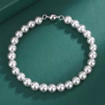 Ожерелье из пресноводного жемчуга в стиле ретро во французском стиле Гонконга, цепочка на ключицу из жемчуга, классический браслет из жемчуга, небольшие ароматные украшения в стиле