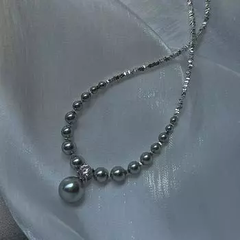 Ожерелье из прочного жемчуга с нишевым дизайном, высококачественная ключичная цепочка, разорванная подключичная цепочка, новый тренд