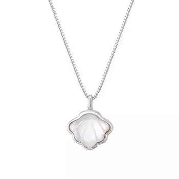 Ожерелье из ракушек для девочек с высококачественной нишевой цепочкой в виде белого рябчика, простой, свежей и милой, на ключицу