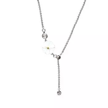 Ожерелье из ракушек и маргариток Clampsia Chain для женщин, модный легкий роскошный нишевый дизайн для женщин, свежий стиль