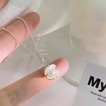 Ожерелье из ракушек и жемчуга, летнее, новое, легкое, роскошное, высокое чувство, повседневный стиль, воротник, цепочка для женщин