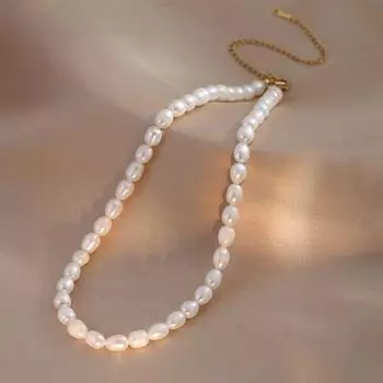 Ожерелье из ракушек из натуральной пресной воды Ins. Цепочка на ключицу холодного ветра, ниша, дизайн, ощущение легкости, роскошное темпераментное ожерелье