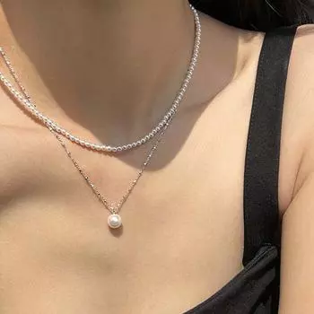 Ожерелье из ракушек Женское нишевое нишевое ключичное колье Старшее чувство подвеска из ракушек ювелирные изделия