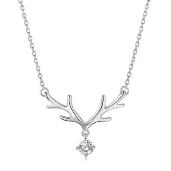 Ожерелье из рогов Yilu You для женщин, цепочка на ключицу, простая подвеска с характером