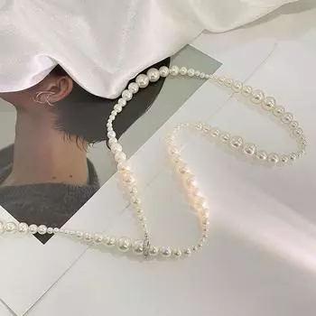 Ожерелье из розового бриллианта с рогом оленя, универсальный темперамент, зимние аксессуары, легкая роскошь, высококачественное ощущение, ключичная цепочка, новый стиль