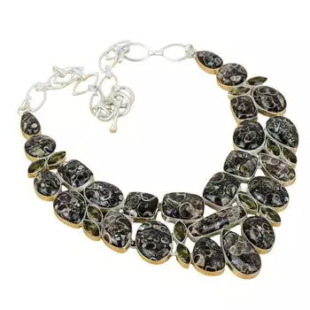 Ожерелье из серебра 925 пробы с драгоценными камнями в виде черепахи, ручная работа, ожерелье из серебра 925 пробы с штампованным драгоценным камнем в виде натуральной черепахи в виде черепахи, подарок для любимого человека 18 чёрный