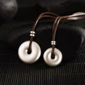 Ожерелье из серебра 999 пробы для мужчин и женщин, подвески, серебряная цепочка на шею для пары, висящая на шее 10g