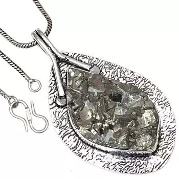 Ожерелье из серебра с друзами и драгоценными камнями, ручная работа, старинные серебряные украшения 2,25 дюйма