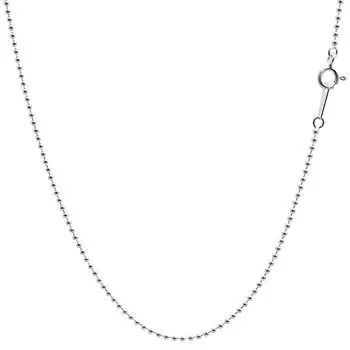 Ожерелье из шариковой цепи, серебро SV 925, ширина 55 см [Sears] 1,5 мм