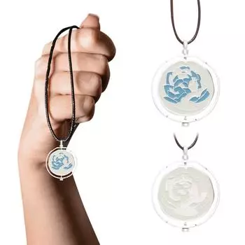 Ожерелье из сплава с вращающейся подвеской, лучший подарок на День святого Валентина, идеально подходит для любого наряда и использования дома, на свиданиях, вечеринках и т. д. One Size