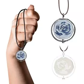 Ожерелье из сплава с вращающейся подвеской, лучший подарок на День святого Валентина, идеально подходит для любого наряда и использования дома, на свиданиях, вечеринках и т. д. One Size