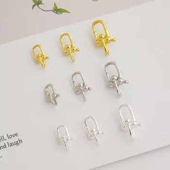 Ожерелье из стерлингового серебра 925 пробы с жемчугом и застежкой в виде подковы Small