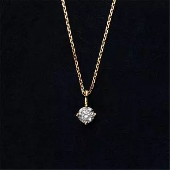 Ожерелье из стерлингового серебра 925 пробы с покрытием из серебра 14 карат, классическое ожерелье с четырьмя когтями и одной циркониевой цепочкой на ключицу для женщин, маленькие изысканные свадебные украшения золотой