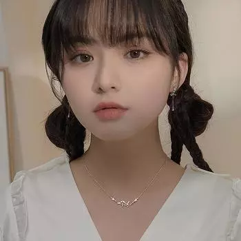 Ожерелье из стерлингового серебра 925 пробы с бриллиантами, колье с цветком вишни, простой и индивидуальный кулон-цепочка на ключицу с розовым цветком в корейском стиле