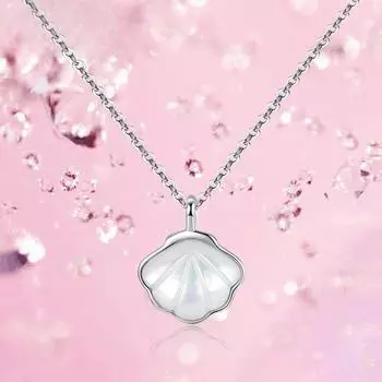 Ожерелье из стерлингового серебра 925 пробы с одним стеганым одеялом, женское ожерелье, модный орнамент 925