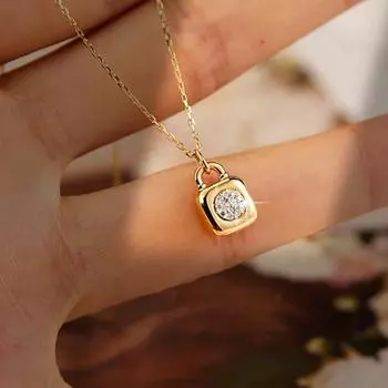 Ожерелье из стерлингового серебра 925 пробы с замком-пузырьком и бриллиантами, нишевый дизайн, японский стиль, подходящая ко всем параметрам подвеска, цепочка на ключицу 925