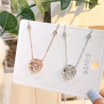 Ожерелье из стерлингового серебра 925 пробы, женская цепочка на шею