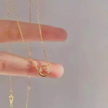 Ожерелье из стерлингового серебра 925 пробы с бриллиантами, женское, необычный дизайн, подвеска XINGX, цепочка на ключицу 925