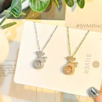 Ожерелье из стерлингового серебра 925 пробы, женская модная легкая роскошная цепочка на шею