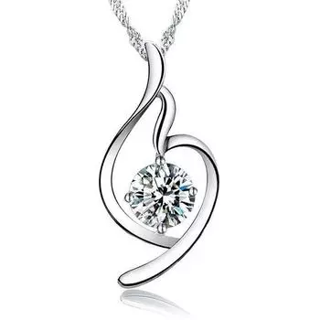 Ожерелье из стерлингового серебра 925 пробы, серебряные аксессуары, мягкий кулон для женщин, корейские аксессуары 925