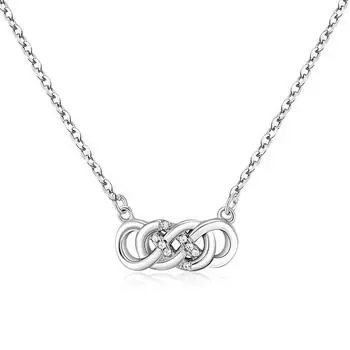 Ожерелье из стерлингового серебра 925 пробы с надписью «Счастливое число 8 слов» в корейском стиле, простое серебряное украшение 925